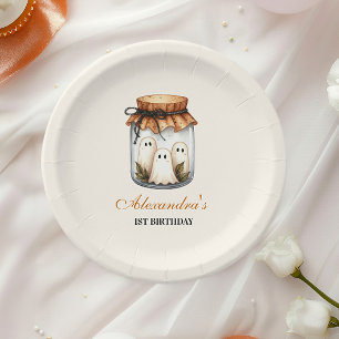 Spooky Sweet ONE Celebration Paper Plate