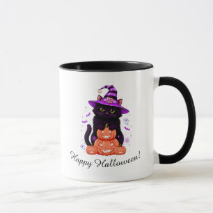 Spooky Sweet Pumpkin Kitty Mug