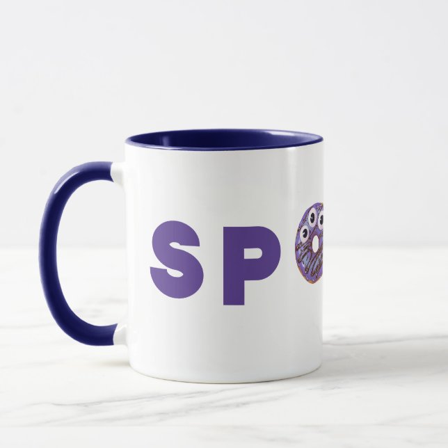 Spooky Sweet Purple Doughnuts Mug (Left)