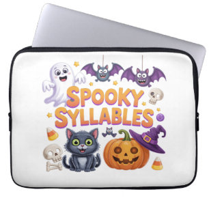 Spooky Syllables Laptop Sleeve