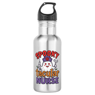 Spooky Tacular Nurse Halloween Ghost Shirt Design_ 532 Ml Water Bottle