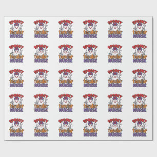 Spooky Tacular Nurse Halloween Ghost Shirt Design_ Wrapping Paper