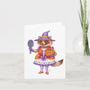 Spooky Tanuki Note Card