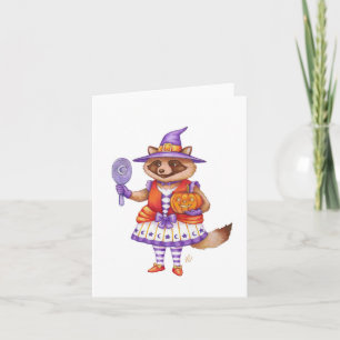 Spooky Tanuki Note Card