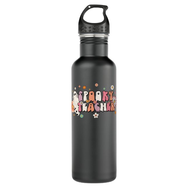 spooky teacher 710 ml water bottle (Front)