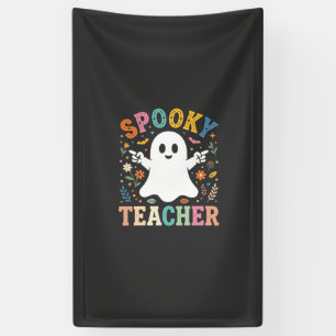 Spooky Teacher Cute Ghost Halloween Design_1 Banner