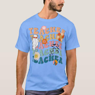 Spooky Teacher Funny Pumpkin Ghost Halloween Costu T-Shirt