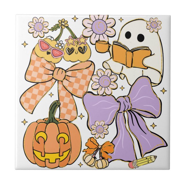Spooky Teacher Halloween Tile (Front)