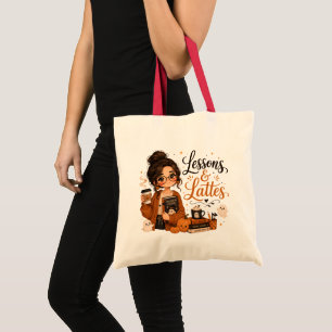 Spooky Teacher Halloween Tote Funny Latte Gift Bag