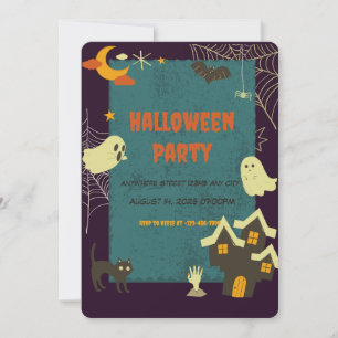Spooky Things Halloween Party Invitation