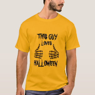 spooky this guy loves halloween funny scary T-Shirt