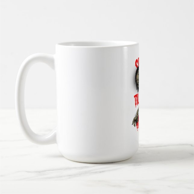 Spooky Till Midnight Elegant Halloween Night Coffee Mug (Left)
