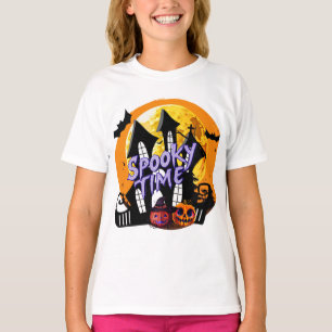 Spooky Time Haunted House Halloween T-Shirt