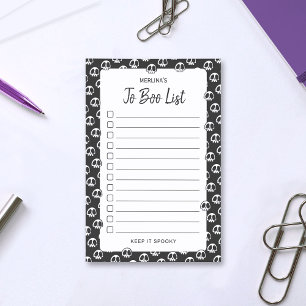 Spooky To Do List Notes (personalised)