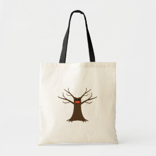 Spooky Tree Wearing A Face Mask Tote Bag