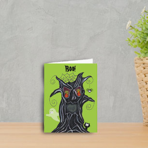Spooky Tree With Friends Note Card