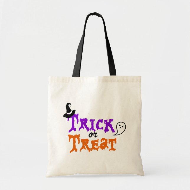 Spooky Trick or Treat Halloween Tote Bag (Front)