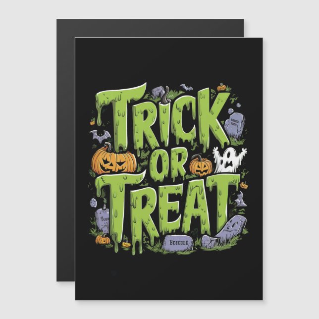 Spooky Trick or Treat Slime Halloween  (Front/Back)