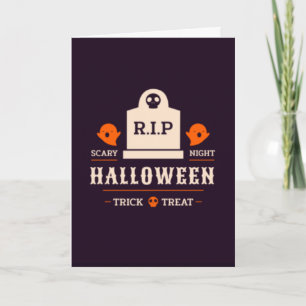 Spooky Trick & Treat Halloween Card