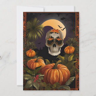 Spooky Tropical Halloween - Day of the Dead Card