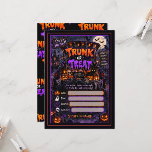 Spooky Trunk or Treat Invitation Card