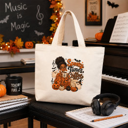 Spooky Tunes Coffee Tote Bag – Halloween Gift