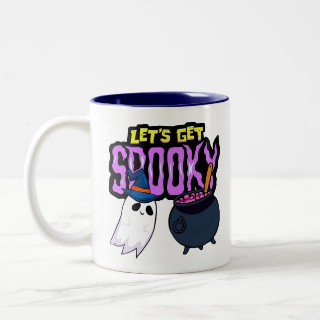Spooky Two-Tone Coffee Mug (Left)