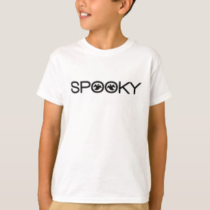 Spooky Typography Halloween Girl's Tee