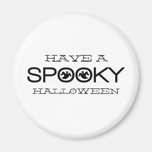Spooky Typography Halloween Magnet