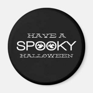 Spooky Typography Halloween Magnet