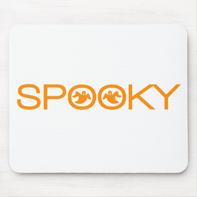 Spooky Typography Halloween Mousepad (Front)