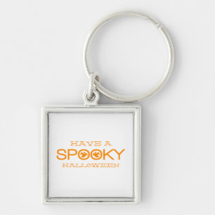 Spooky Typography Halloween Premium Keychain