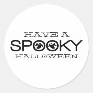 Spooky Typography Halloween Stickers