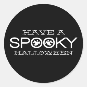 Spooky Typography Halloween Stickers