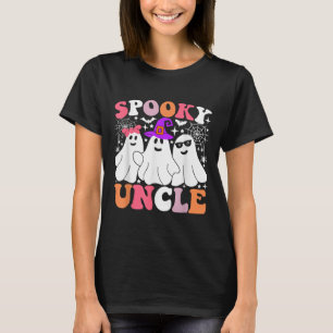 Spooky Uncle Funny Ghost Halloween Costume T-Shirt