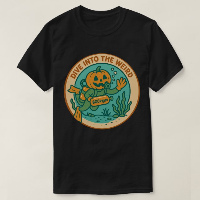 Spooky Underwater Adventure T-Shirt (Design Front)
