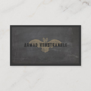 Spooky Vampire Bat Halloween Business Card