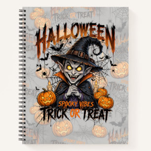 Spooky Vampire Halloween Notebook Journal