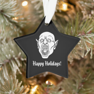 Spooky Vampire or Dracula Horror Ornament
