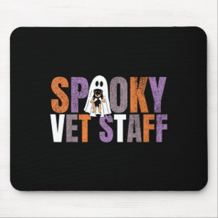 Spooky Vet Staff Ghost Dog Veterinary Medicine Mouse Mat