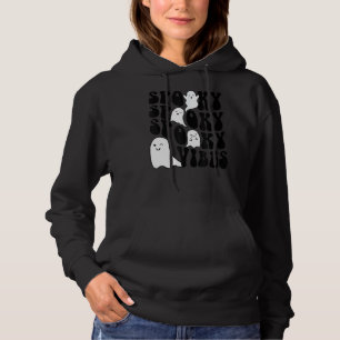 Spooky Vibes Boo Halloween Cute Ghost Boo Hoodie