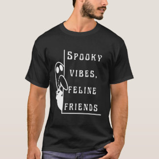 Spooky Vibes Feline Friends | Man's T-shirt 