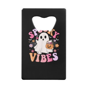 Spooky Vibes Ghost Retro Groovy Halloween