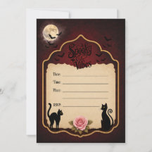 Spooky Vibes Gothic Black Cat Halloween