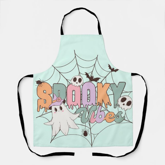 Spooky Vibes Halloween Apron (Front)