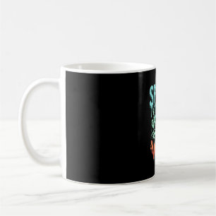Spooky Vibes Halloween Ghost Skull Design_1 Coffee Mug