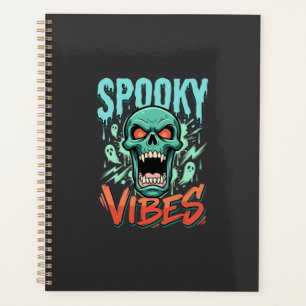 Spooky Vibes Halloween Ghost Skull Design_1 Planner