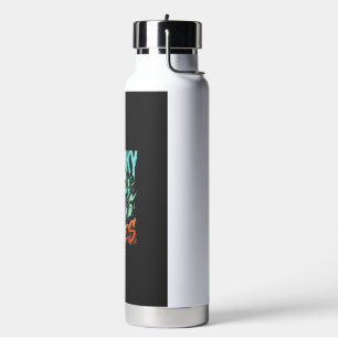 Spooky Vibes Halloween Ghost Skull Design_1 Water Bottle