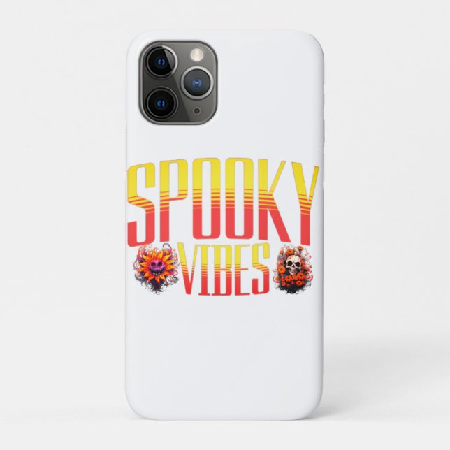 Spooky Vibes: Halloween Graphic Tee Case-Mate iPhone Case (Back)