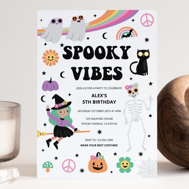 Spooky Vibes Halloween Invitation (Creator Uploaded)
